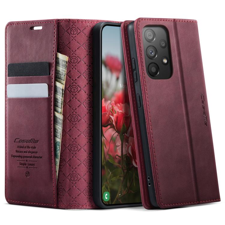 For Samsung Galaxy A33 5G CaseMe 033 Calf Leather Lining Microfibre RFID Blocking Phone Case(Red)
For Samsung Galaxy A33 5G CaseMe 033 Calf Leather Lining Microfibre RFID Blocking Phone Case(Red)