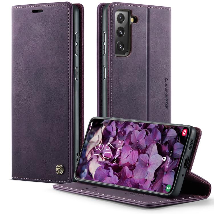 For Samsung Galaxy S21+ 5G CaseMe 033 Calf Leather Lining Microfibre RFID Blocking Phone Case(Purple)
For Samsung Galaxy S21+ 5G CaseMe 033 Calf Leather Lining Microfibre RFID Blocking Phone Case(Purple)
