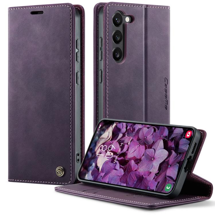 For Samsung Galaxy S23 5G CaseMe 033 Calf Leather Lining Microfibre RFID Blocking Phone Case(Purple)
For Samsung Galaxy S23 5G CaseMe 033 Calf Leather Lining Microfibre RFID Blocking Phone Case(Purple)
