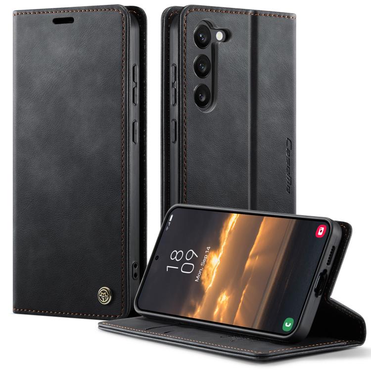 For Samsung Galaxy S23+ 5G CaseMe 033 Calf Leather Lining Microfibre RFID Blocking Phone Case(Black)
For Samsung Galaxy S23+ 5G CaseMe 033 Calf Leather Lining Microfibre RFID Blocking Phone Case(Black)