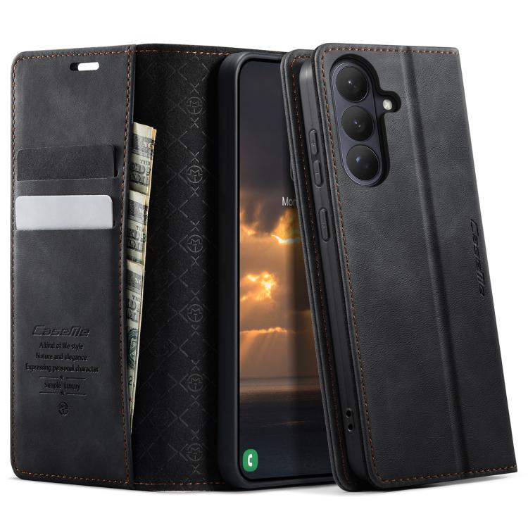 For Samsung Galaxy S26 5G CaseMe 033 Calf Leather Lining Microfibre RFID Blocking Phone Case(Black)
For Samsung Galaxy S26 5G CaseMe 033 Calf Leather Lining Microfibre RFID Blocking Phone Case(Black)