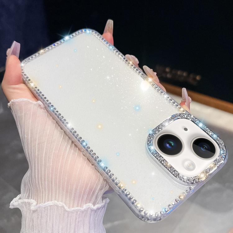 For iPhone 13 Rhinestone Glitter TPU 4-corners Anti-fall Phone Case(White)
For iPhone 13 Rhinestone Glitter TPU 4-corners Anti-fall Phone Case(White)