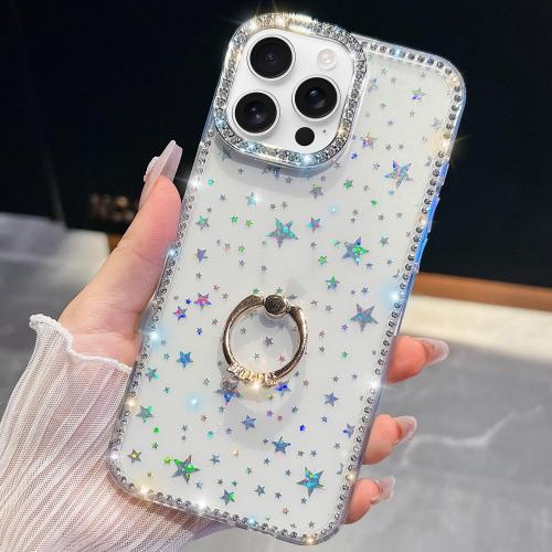For iPhone 14 Pro Max Rhinestone Glitter TPU Ring Holder Anti-fall Phone Case(Transparent Stars)
For iPhone 14 Pro Max Rhinestone Glitter TPU Ring Holder Anti-fall Phone Case(Transparent Stars)