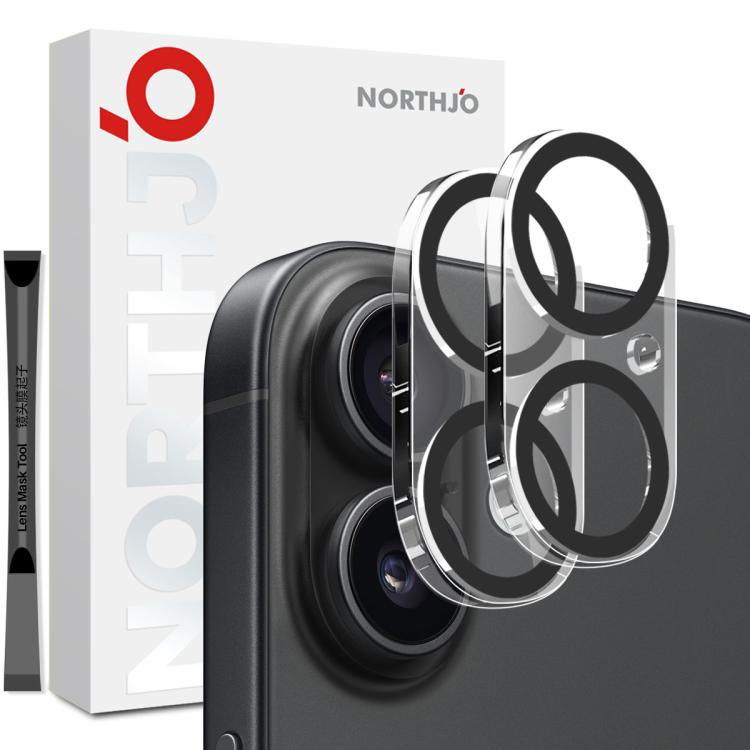 For iPhone 17 2pcs NORTHJO Camera Lens Protector 3D Night Shot Tempered Glass Film(Black)
For iPhone 17 2pcs NORTHJO Camera Lens Protector 3D Night Shot Tempered Glass Film(Black)