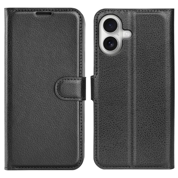 For iPhone 17 Litchi Texture Horizontal Flip Leather Phone Case with Holder(Black)
For iPhone 17 Litchi Texture Horizontal Flip Leather Phone Case with Holder(Black)