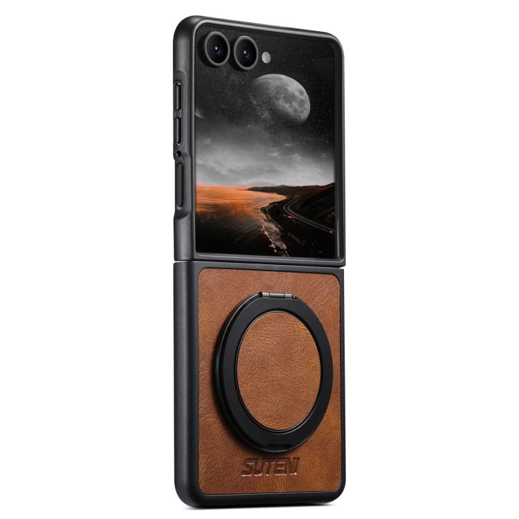 For Samsung Galaxy Z Flip7 5G Suteni G3 Oil Wax 360 Rotation Holder MagSafe Back Phone Case(Brown)
For Samsung Galaxy Z Flip7 5G Suteni G3 Oil Wax 360 Rotation Holder MagSafe Back Phone Case(Brown)