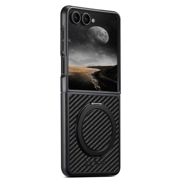 For Samsung Galaxy Z Flip7 5G Suteni G3 Carbon Fiber Leather 360 Rotation Holder MagSafe Phone Case(Black)
For Samsung Galaxy Z Flip7 5G Suteni G3 Carbon Fiber Leather 360 Rotation Holder MagSafe Phone Case(Black)