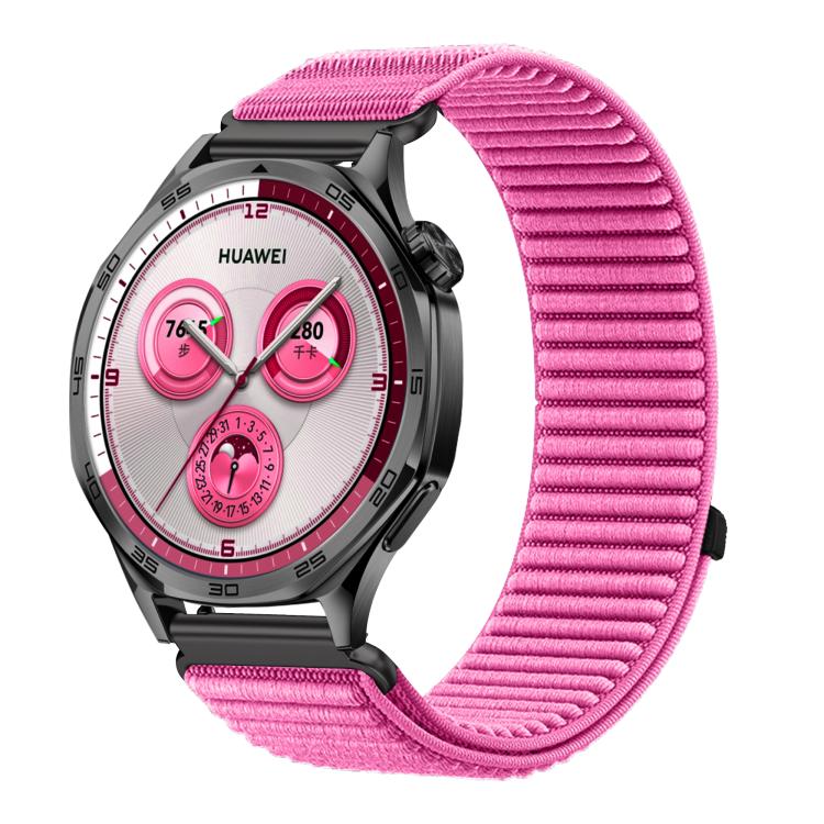 20mm Woven Nylon Hook And Loop Fastener Metal Interface Watch Band(Peony Pink)
20mm Woven Nylon Hook And Loop Fastener Metal Interface Watch Band(Peony Pink)