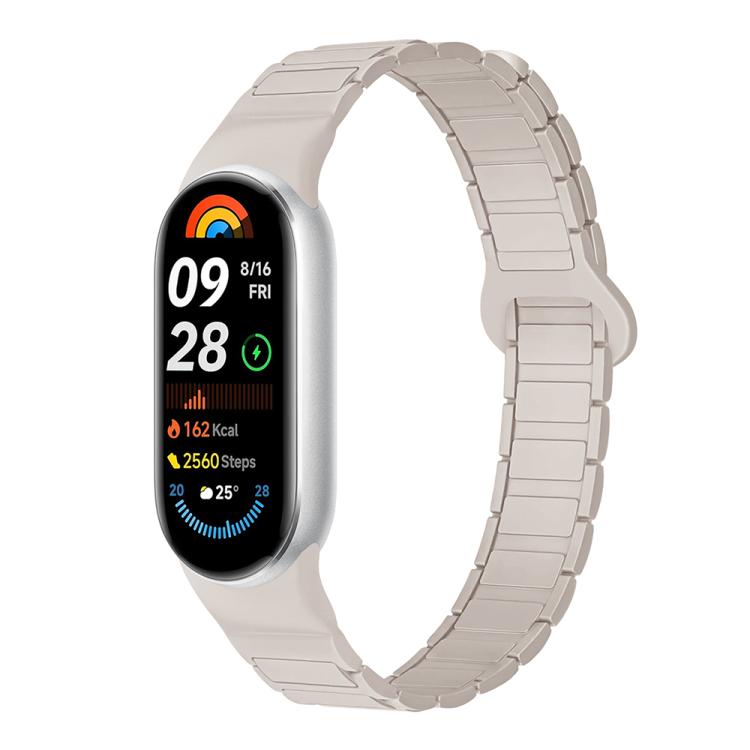 For Xiaomi Smart Band 10 / 9 / 8 Tri-beads Magnetic Silicone Watch Band(Starlight)
For Xiaomi Smart Band 10 / 9 / 8 Tri-beads Magnetic Silicone Watch Band(Starlight)