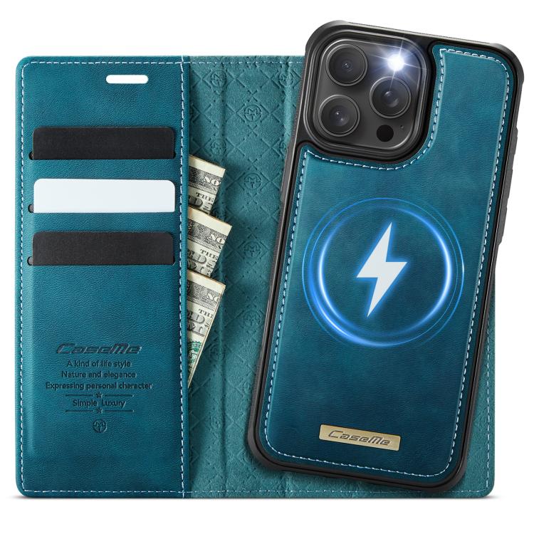 For iPhone 16 Pro Max CaseMe C49 MagSafe RFID Blocking Detachable Wallet Leather Phone Case(Green)
For iPhone 16 Pro Max CaseMe C49 MagSafe RFID Blocking Detachable Wallet Leather Phone Case(Green)