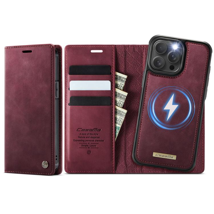 For iPhone 14 Pro CaseMe C49 MagSafe RFID Blocking Detachable Wallet Leather Phone Case(Red)
For iPhone 14 Pro CaseMe C49 MagSafe RFID Blocking Detachable Wallet Leather Phone Case(Red)