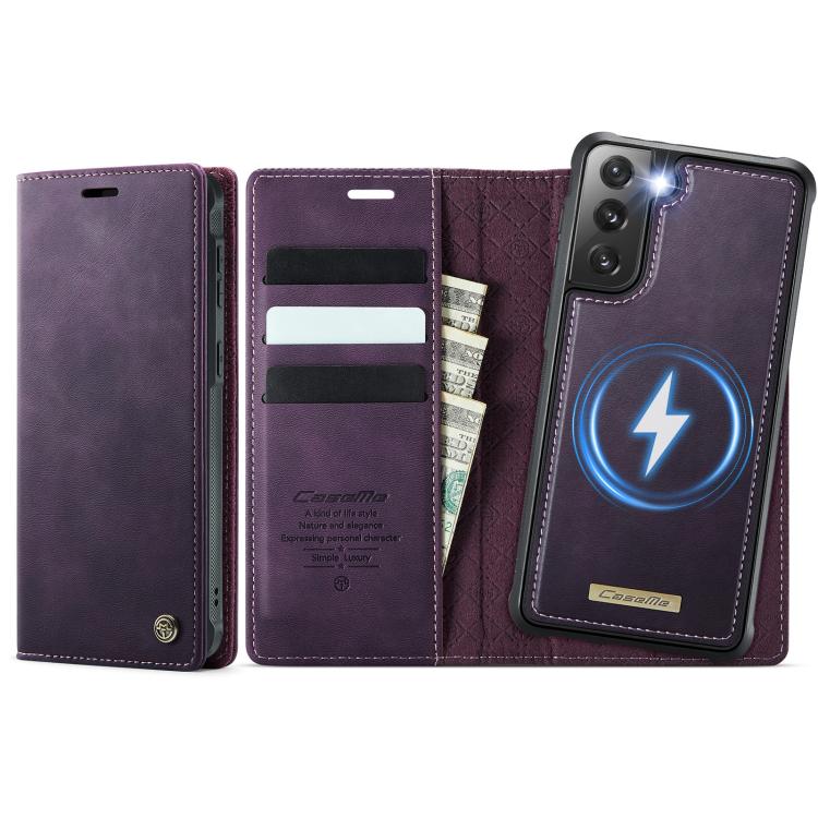 For Samsung Galaxy S21 FE 5G CaseMe C49 Magnetic RFID Blocking Detachable Wallet Leather Phone Case(Purple)
For Samsung Galaxy S21 FE 5G CaseMe C49 Magnetic RFID Blocking Detachable Wallet Leather Phone Case(Purple)