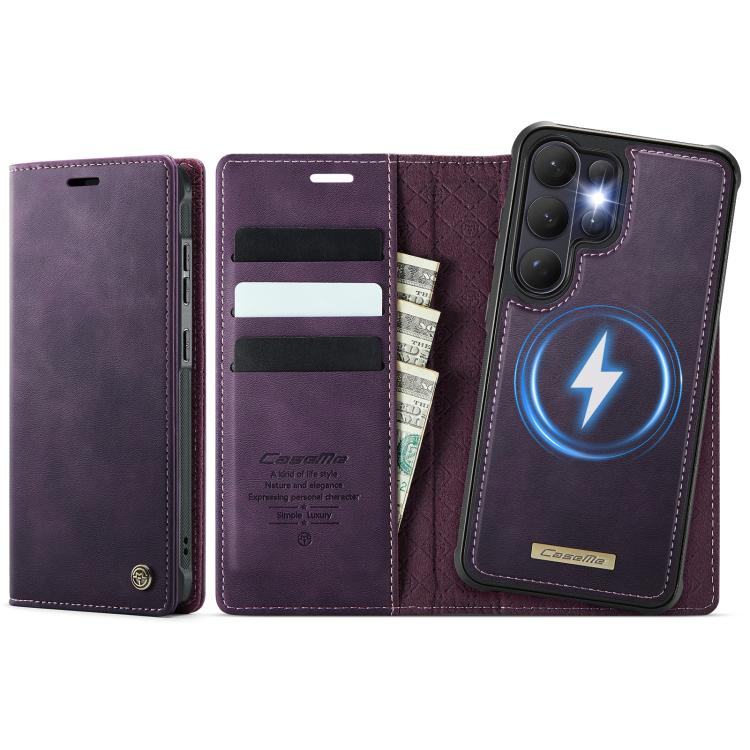 For Samsung Galaxy S26 Ultra 5G CaseMe C49 Magnetic RFID Blocking Detachable Wallet Leather Phone Case(Purple)
For Samsung Galaxy S26 Ultra 5G CaseMe C49 Magnetic RFID Blocking Detachable Wallet Leather Phone Case(Purple)
