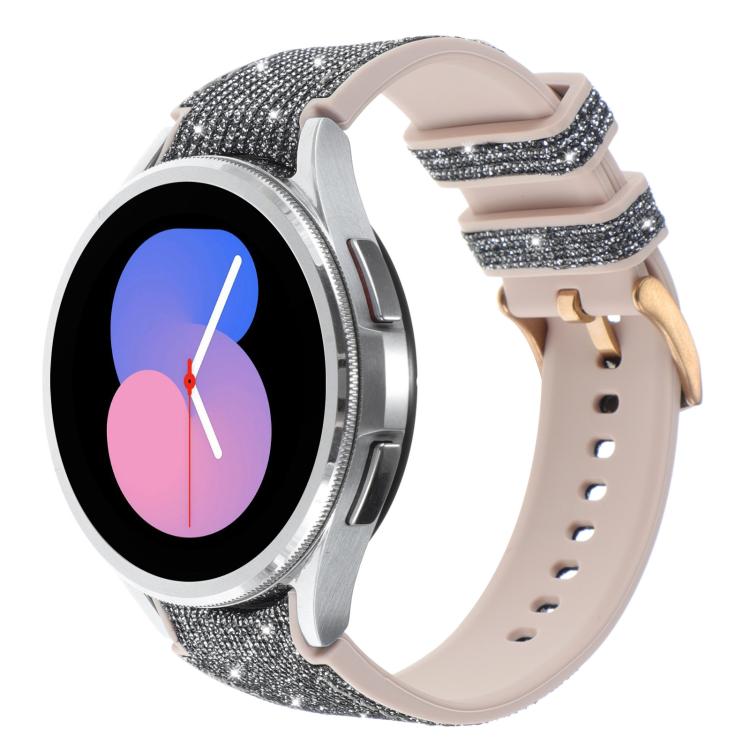 For Samsung Galaxy Watch 7 40 / 44mm Glitter Silicone Hybrid Leather Watch Band(Black Silver)
For Samsung Galaxy Watch 7 40 / 44mm Glitter Silicone Hybrid Leather Watch Band(Black Silver)