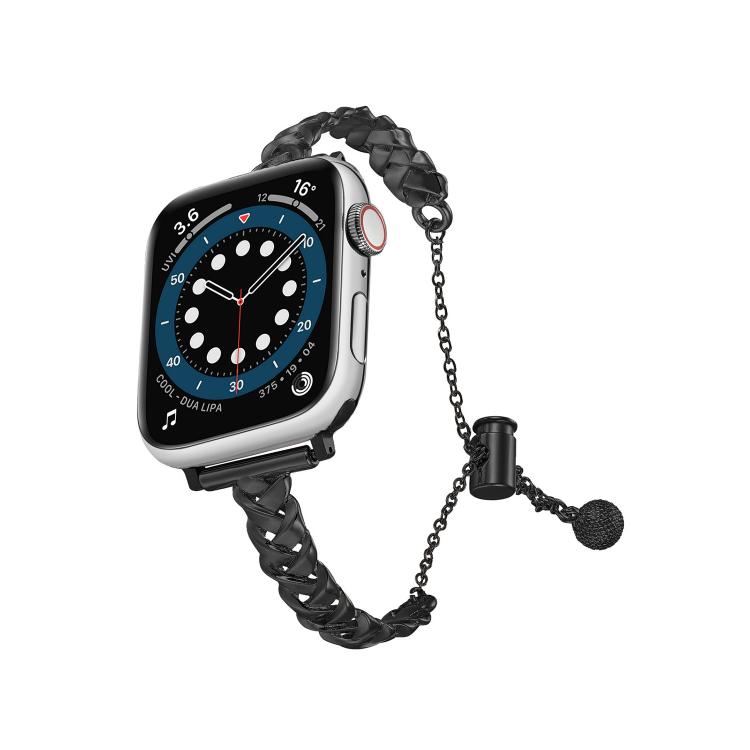 For Apple Watch 46mm / 49mm / 45mm / 44mm Braid Metal Glossy Zinc Alloy Watch Band(Black)
For Apple Watch 46mm / 49mm / 45mm / 44mm Braid Metal Glossy Zinc Alloy Watch Band(Black)