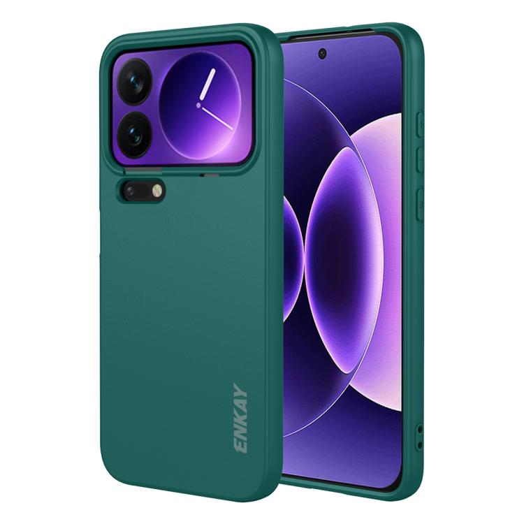 For Xiaomi 17 Pro Max ENKAY Liquid Silicone Soft Shockproof Phone Case(Dark Green)
For Xiaomi 17 Pro Max ENKAY Liquid Silicone Soft Shockproof Phone Case(Dark Green)