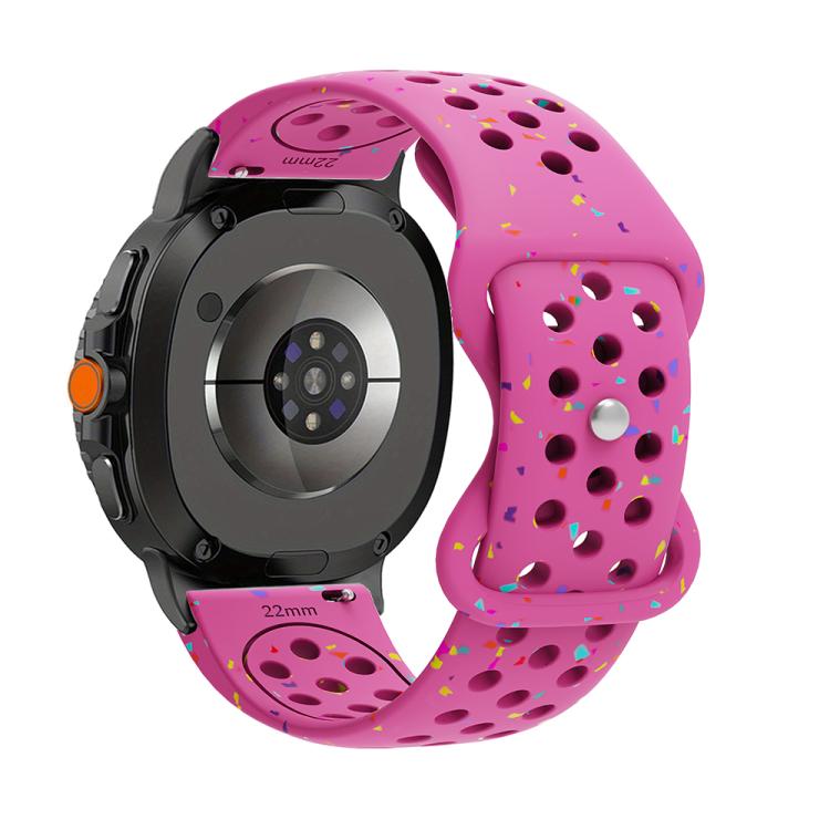 For Samsung Galaxy Watch8 / Watch8 Classic Eco-Friendly Granular Colorful Dots Silicone Watch Band(Dark Pink)
For Samsung Galaxy Watch8 / Watch8 Classic Eco-Friendly Granular Colorful Dots Silicone Watch Band(Dark Pink)