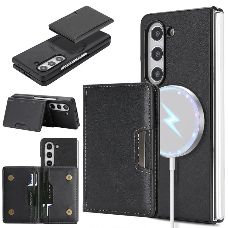 For Samsung Galaxy Z Fold7 Kalebol Strong Magnetic MagSafe 2-Fold Ring Magnetic Card Case Leather Side Sticker Phone Case(Black)
For Samsung Galaxy Z Fold7 Kalebol Strong Magnetic MagSafe 2-Fold Ring Magnetic Card Case Leather Side Sticker Phone Case(Black)