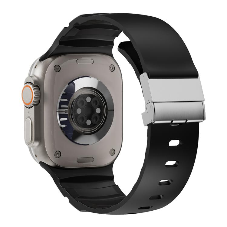 For Apple Watch 46mm / 49mm / 45mm / 44mm Magnetic Clasp Silicone Watch Band(Black)
For Apple Watch 46mm / 49mm / 45mm / 44mm Magnetic Clasp Silicone Watch Band(Black)