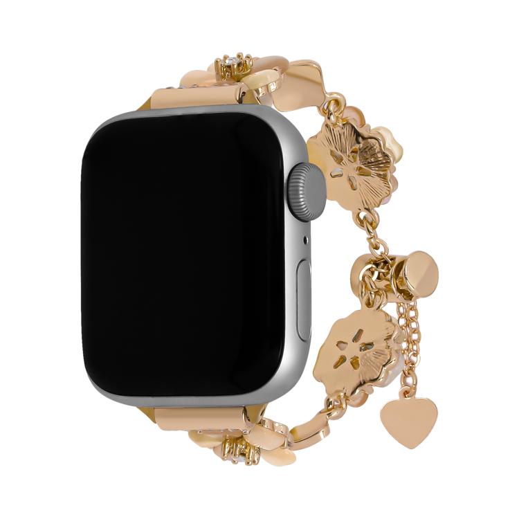 For Apple Watch 46mm / 49mm / 45mm / 44mm Four Leaf Clover Chain Alloy Watch Band(Gold+Gold Four Leaf Clover)
For Apple Watch 46mm / 49mm / 45mm / 44mm Four Leaf Clover Chain Alloy Watch Band(Gold+Gold Four Leaf Clover)