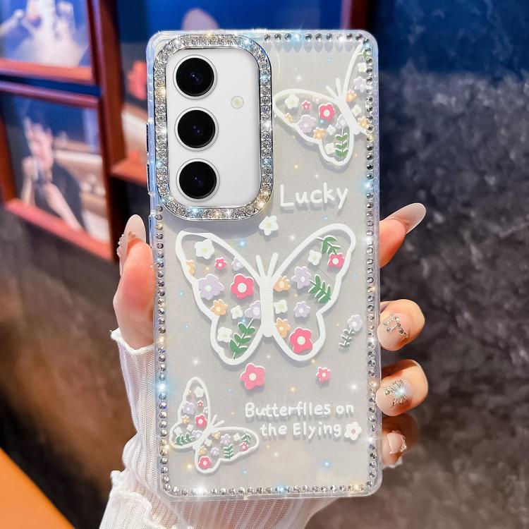 For Samsung Galaxy S24 FE 5G Diamond Glitter Butterfly Pattern Shockproof Phone Case(Flower Butterfly B3)
For Samsung Galaxy S24 FE 5G Diamond Glitter Butterfly Pattern Shockproof Phone Case(Flower Butterfly B3)