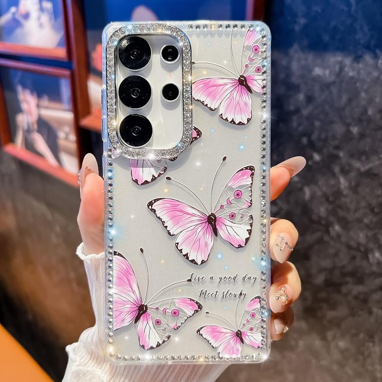 For Samsung Galaxy S25 Ultra 5G Diamond Glitter Butterfly Pattern Shockproof Phone Case(Pink Butterfly B1)
For Samsung Galaxy S25 Ultra 5G Diamond Glitter Butterfly Pattern Shockproof Phone Case(Pink Butterfly B1)