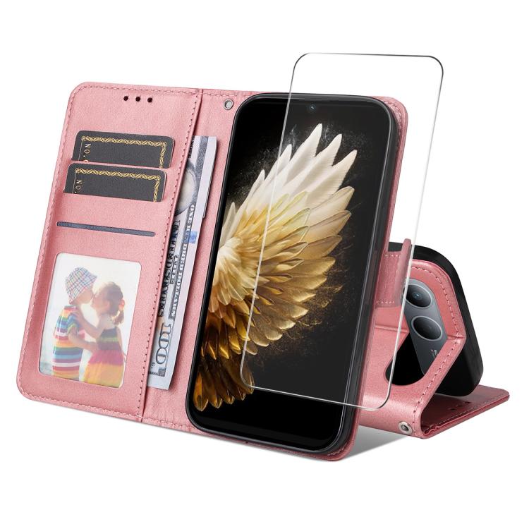 For Infinix Hot 60i 5G ENKAY Card Wallet Calf Texture Leather Phone Case with Screen Film(Pink)
For Infinix Hot 60i 5G ENKAY Card Wallet Calf Texture Leather Phone Case with Screen Film(Pink)