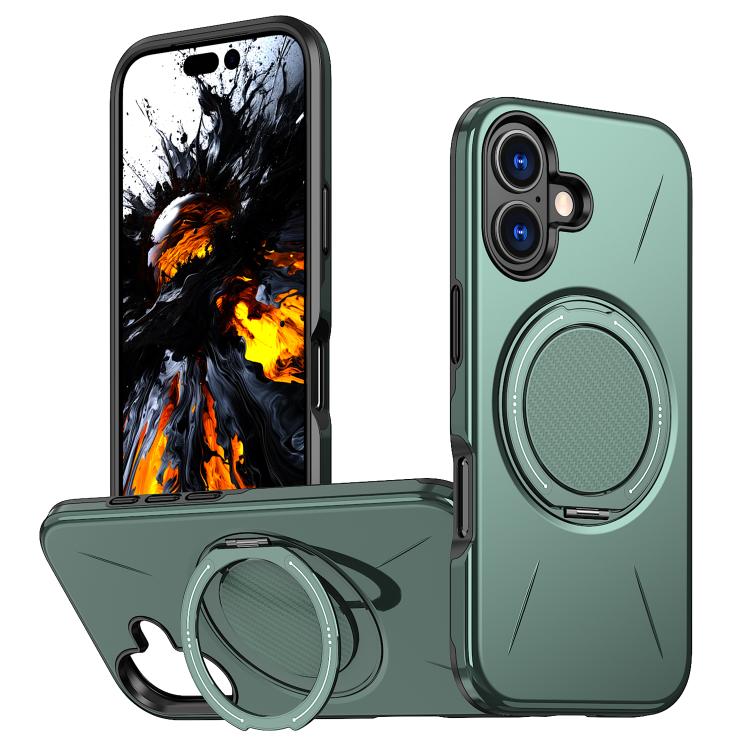 For iPhone 17 Kalebol Magnetic MagSafe Rotation Holder PC Phone Case(Grey Green)
For iPhone 17 Kalebol Magnetic MagSafe Rotation Holder PC Phone Case(Grey Green)