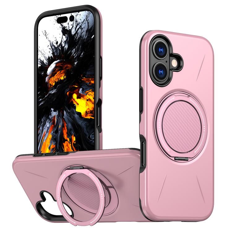 For iPhone 16 Plus Kalebol Magnetic MagSafe Rotation Holder PC Phone Case(Pink)
For iPhone 16 Plus Kalebol Magnetic MagSafe Rotation Holder PC Phone Case(Pink)