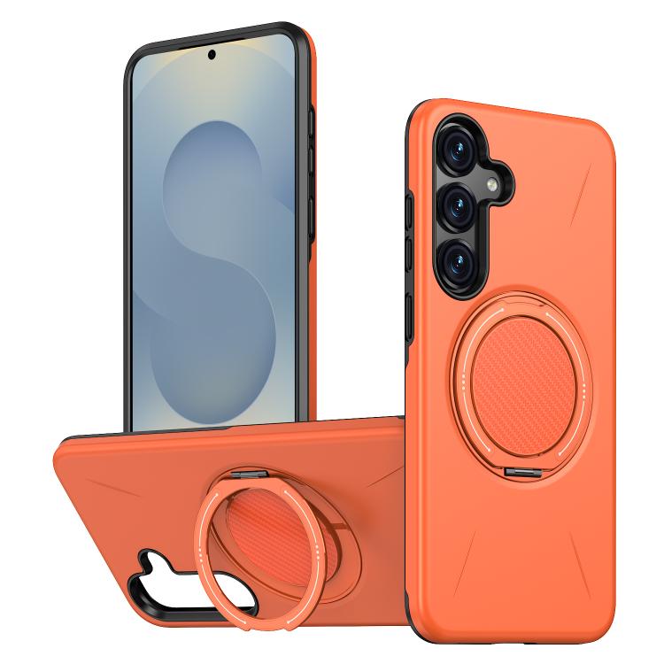 For Samsung Galaxy S25+ 5G Kalebol Magnetic MagSafe Rotation Holder PC Phone Case(Orange)
For Samsung Galaxy S25+ 5G Kalebol Magnetic MagSafe Rotation Holder PC Phone Case(Orange)
