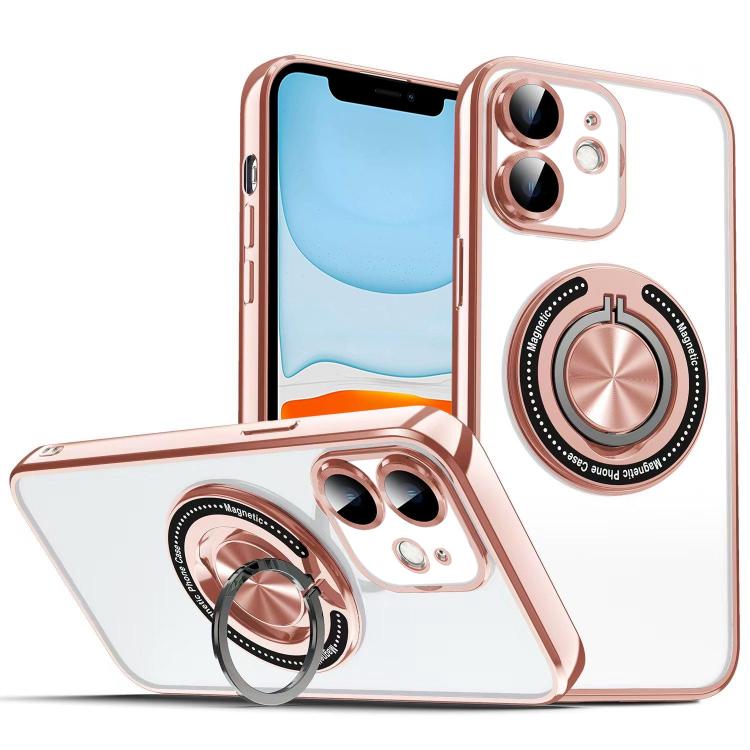 For iPhone 11 Colorful 360 Invisible Ring MagSafe Phone Case(Pink)
For iPhone 11 Colorful 360 Invisible Ring MagSafe Phone Case(Pink)