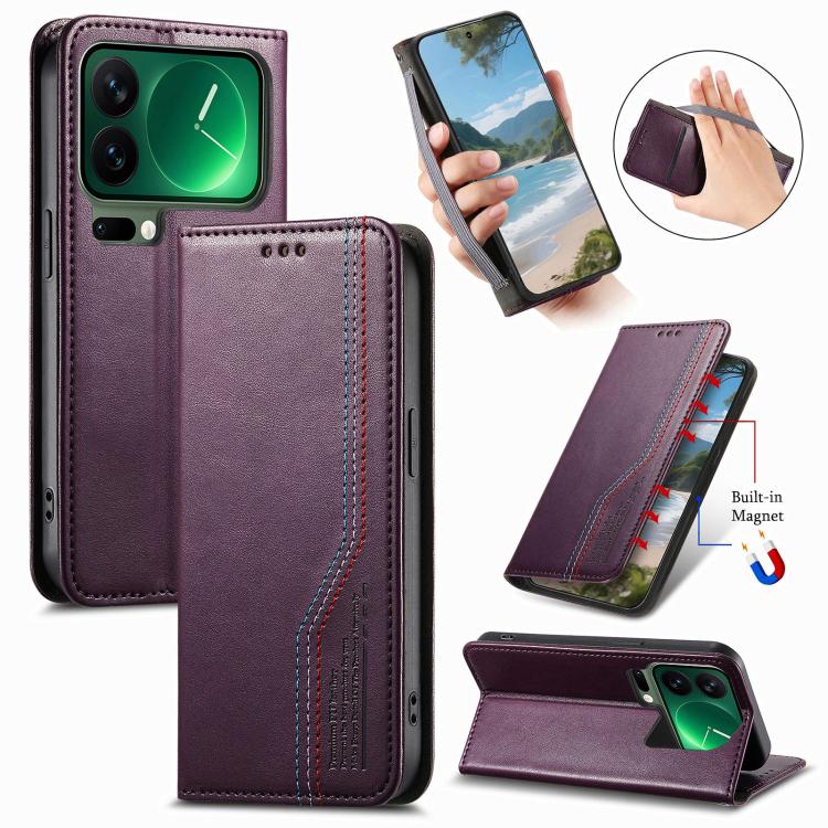 For Xiaomi 17 Pro Elastic Wristband Magnetic Suction Leather Phone Case(Purple)
For Xiaomi 17 Pro Elastic Wristband Magnetic Suction Leather Phone Case(Purple)