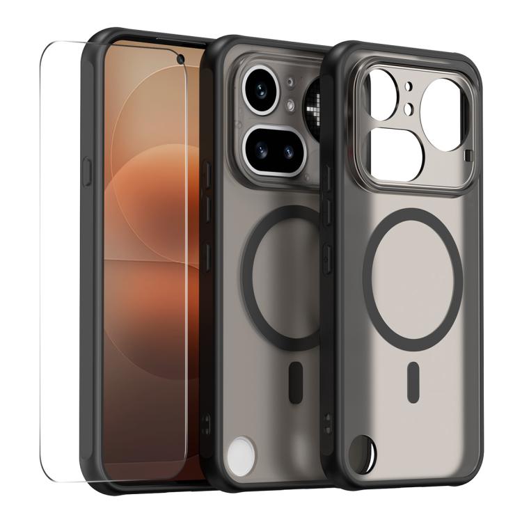 For Nothing Phone 4a Pro ENKAY Hat-Prince MagSafe Matte Translucent Shockproof Phone Case with Large Arc Edge Film(Black)
For Nothing Phone 4a Pro ENKAY Hat-Prince MagSafe Matte Translucent Shockproof Phone Case with Large Arc Edge Film(Black)