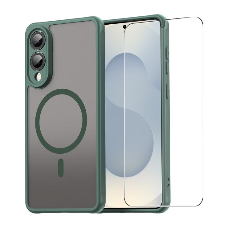 For Galaxy S25 Edge 5G ENKAY Hat-Prince MagSafe Matte Translucent Shockproof Phone Case with 0.18mm High Aluminum-silicon Glass Film(Green)
For Galaxy S25 Edge 5G ENKAY Hat-Prince MagSafe Matte Translucent Shockproof Phone Case with 0.18mm High Aluminum-silicon Glass Film(Green)