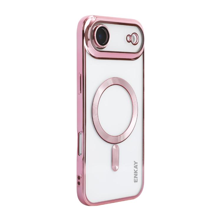 For iPhone Air ENKAY Hat-Prince Magsafe Electroplated TPU Clear Shockproof Phone Case(Pink)
For iPhone Air ENKAY Hat-Prince Magsafe Electroplated TPU Clear Shockproof Phone Case(Pink)