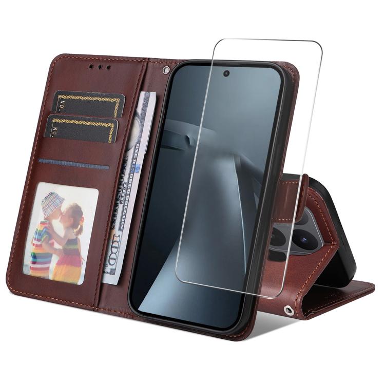 For Xiaomi 17T ENKAY Card Wallet Calf Texture Leather Phone Case with 0.18mm High Aluminum-silicon Glass Film(Brown)
For Xiaomi 17T ENKAY Card Wallet Calf Texture Leather Phone Case with 0.18mm High Aluminum-silicon Glass Film(Brown)