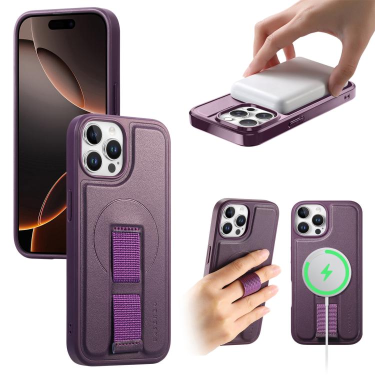 For iPhone 12 Pro Max CaseNeo Finger Grip Wristband MagSafe Back Phone Case(Purple)
For iPhone 12 Pro Max CaseNeo Finger Grip Wristband MagSafe Back Phone Case(Purple)
