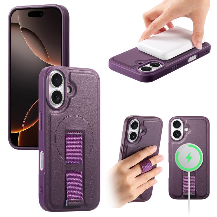 For iPhone 16 CaseNeo Finger Grip Wristband MagSafe Back Phone Case(Purple)
For iPhone 16 CaseNeo Finger Grip Wristband MagSafe Back Phone Case(Purple)