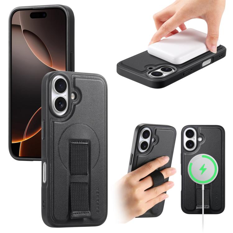 For iPhone 16 Plus CaseNeo Finger Grip Wristband MagSafe Back Phone Case(Black)
For iPhone 16 Plus CaseNeo Finger Grip Wristband MagSafe Back Phone Case(Black)