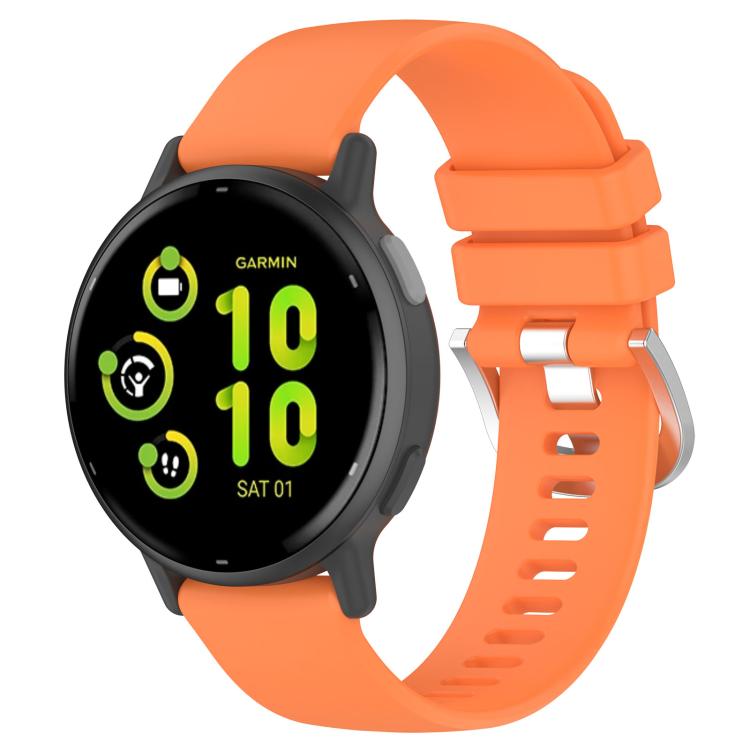 For Garmin Venu 4 41mm Liquid Glossy Silver Buckle Silicone Watch Band(Orange)
For Garmin Venu 4 41mm Liquid Glossy Silver Buckle Silicone Watch Band(Orange)