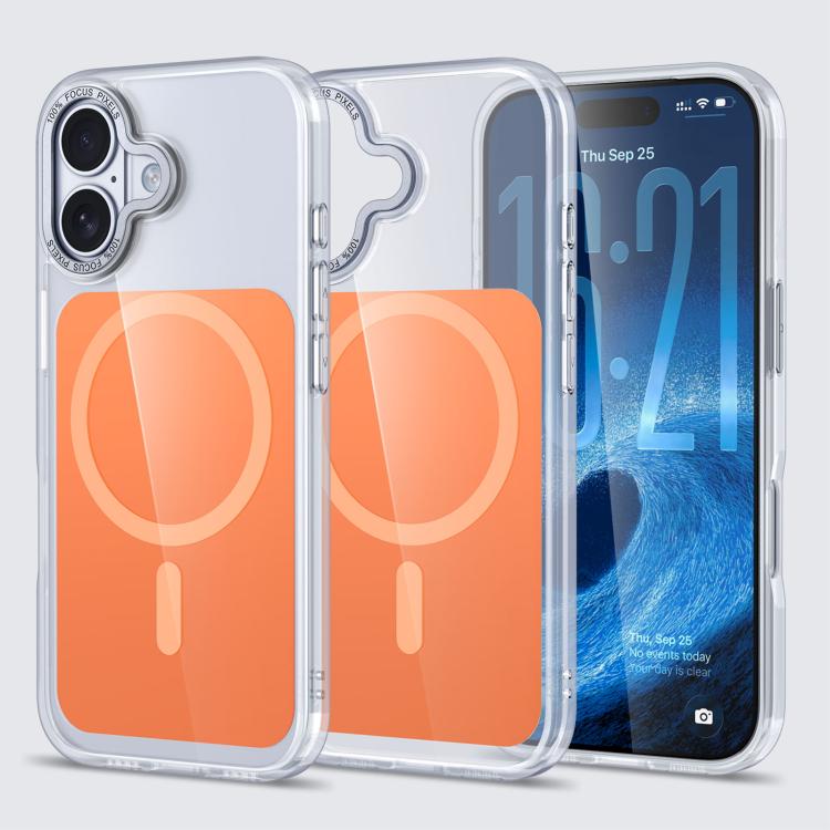 For iPhone 17 Kalebol Transparent Magnetic MagSafe Skin Feel Phone Case(Orange)
For iPhone 17 Kalebol Transparent Magnetic MagSafe Skin Feel Phone Case(Orange)