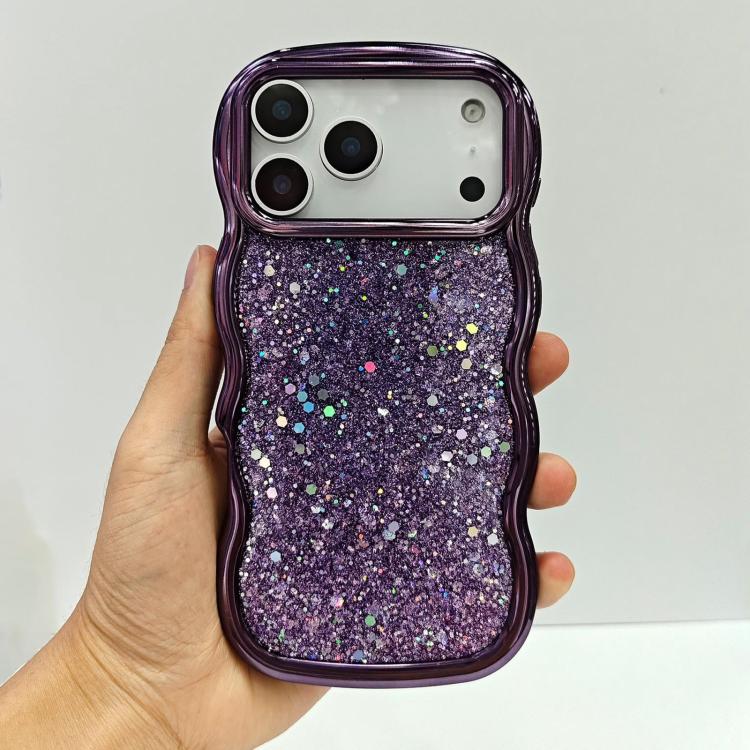 For iPhone 17 Pro Max Wave Glitter Sequined Electroplated Phone Case(Purple)
For iPhone 17 Pro Max Wave Glitter Sequined Electroplated Phone Case(Purple)