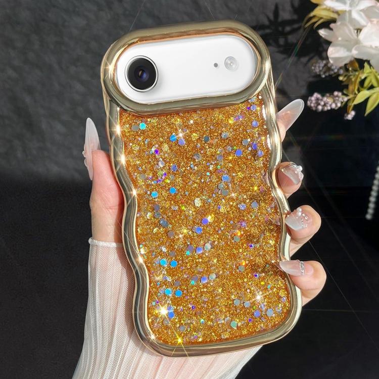 For iPhone Air Wave Glitter Sequined Electroplated Phone Case(Gold)
For iPhone Air Wave Glitter Sequined Electroplated Phone Case(Gold)