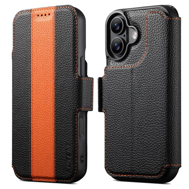 For iPhone 16 Suteni Q08 2-in-1 Multi-function Magnetic Wallet Big Litchi Vegan Leather Phone Case(Orange)
For iPhone 16 Suteni Q08 2-in-1 Multi-function Magnetic Wallet Big Litchi Vegan Leather Phone Case(Orange)