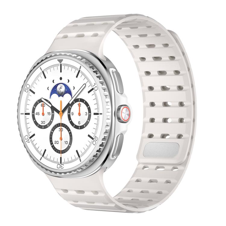 For Samsung Galaxy Watch8 / Watch8 Classic Breathable Magnetic Silicone Watch Band(Starlight)
For Samsung Galaxy Watch8 / Watch8 Classic Breathable Magnetic Silicone Watch Band(Starlight)