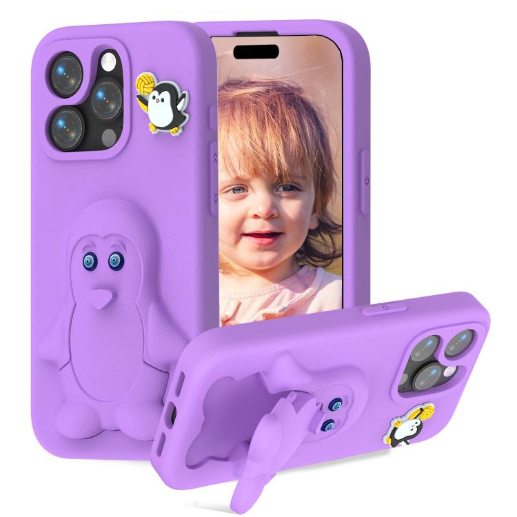 For iPhone 15 Pro Max Penguin Baby EVA Shockproof Phone Case with Holder(Purple)
For iPhone 15 Pro Max Penguin Baby EVA Shockproof Phone Case with Holder(Purple)