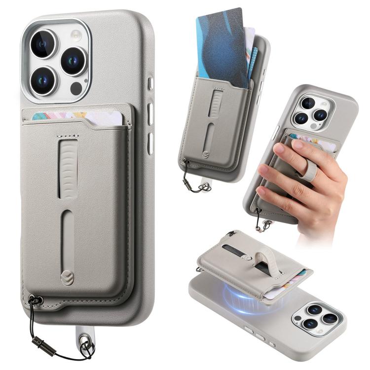For iPhone 14 Pro Max Detachable Magnetic Card Bag Phone Case with Finger Ring Grip & Anti-loss Rope(Gray)
For iPhone 14 Pro Max Detachable Magnetic Card Bag Phone Case with Finger Ring Grip & Anti-loss Rope(Gray)
