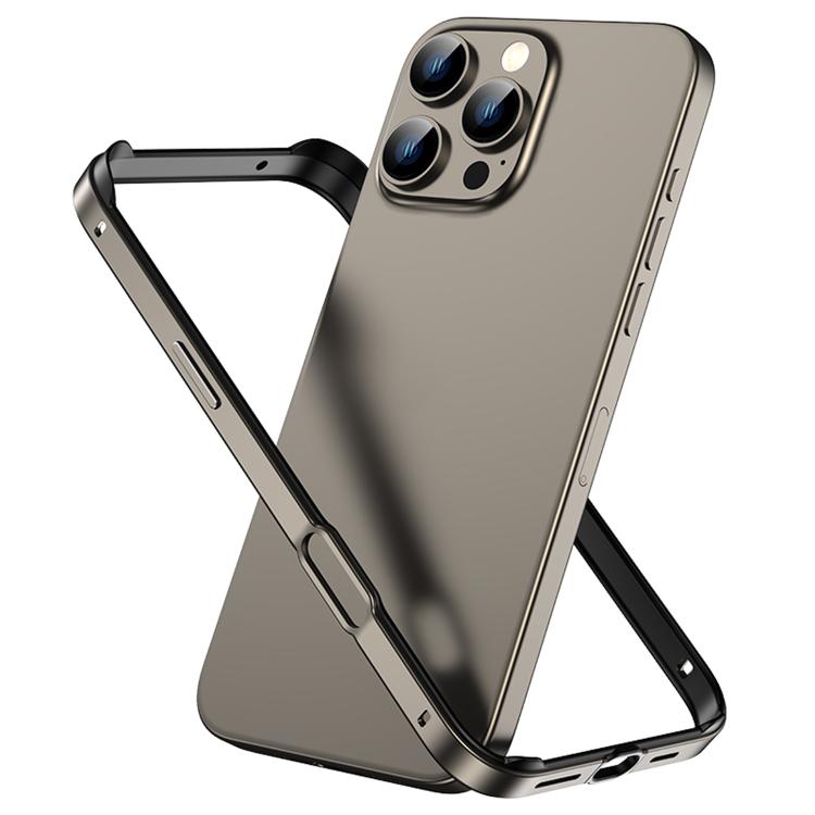 For iPhone 16 Pro Metal Hybrid Silicone Four-Corner Shockproof Cooling Phone Frame Case(Black vinyl + Gray)
For iPhone 16 Pro Metal Hybrid Silicone Four-Corner Shockproof Cooling Phone Frame Case(Black vinyl + Gray)