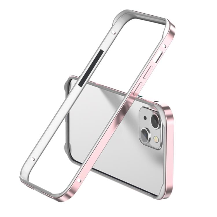 For iPhone 15 Plus Metal Hybrid Silicone Four-Corner Shockproof Cooling Phone Frame Case(White vinyl + Rose Pink)
For iPhone 15 Plus Metal Hybrid Silicone Four-Corner Shockproof Cooling Phone Frame Case(White vinyl + Rose Pink)