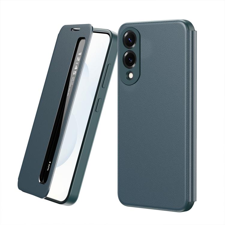 For Samsung Galaxy S25 Edge 5G Smart View Window Leather Phone Case(Green)
For Samsung Galaxy S25 Edge 5G Smart View Window Leather Phone Case(Green)